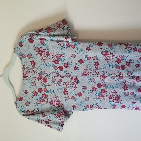 Disney Princess V Neck Knit Dress Gray Pink XLarge - Picture 8 of 8